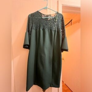 Hope & Harlow Green Lace Dress | Size 8